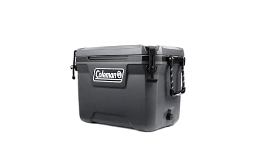 Image of Coleman Convoy 55QT Heavy-Duty Insulated Hard Cooler, 53 L capacity, Keeps Ice for 4 Days, Full foam insulation, Large Durable Portable Cool Ice Box for Rugged Outdoor Use & Jobsites