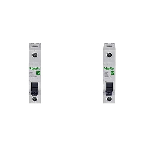 Image of Schneider Electric Easy9 - MCB Miniature Circuit Breaker, 1 Pole, Type C, 6kA Breaking Capacity, 32A, 230V, EZ9F66132 (Pack of 2)