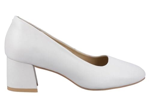 Image of Hush Puppies Female Alicia Court Shoe, Ivory, 7