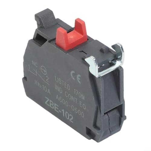 Image of Lawnoval Set of 10 Single Contact Block Screw Clamp Terminals, Silver Alloy for Electrical Connections, Compatible with ZBE-101/ZBE-102, Black 30x29mm Switch Parts(ZBE-102)