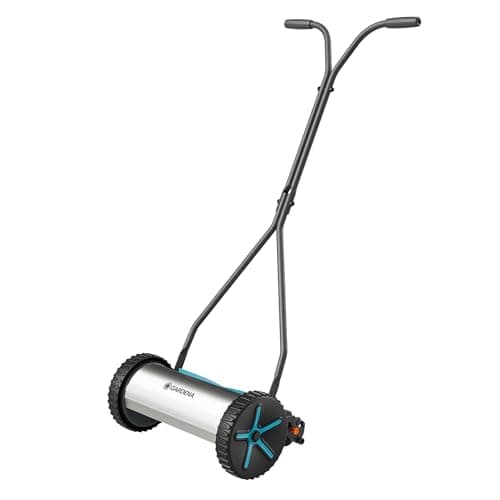 Image of Gardena Manual Push Lawnmower Comfort 330 Cylinder Lawnmowers: English Lawn, 33 cm Cutting Width, Cordless, Easy to Push, for lawns up to 150 m² (11750-20)