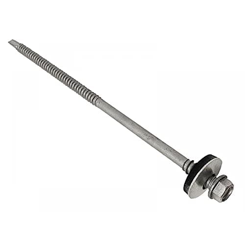 Image of TechFast Light Duty Composite Sheet to Steel Roofing Screws | 5.5 x 100mm | Elementech | Box 100