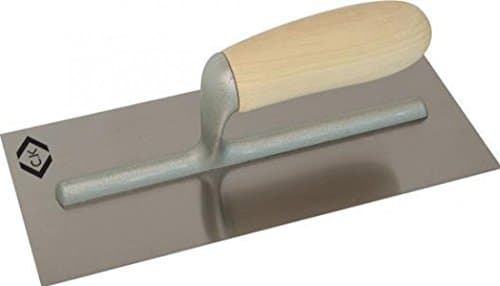 Image of C.K 5068 Finishing Trowel Carbon Steel Wood Grip 280x120mm