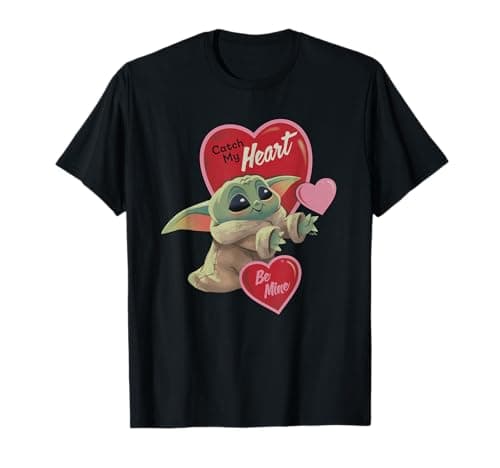 Image of Star Wars The Mandalorian Grogu Be Mine Valentine T-Shirt