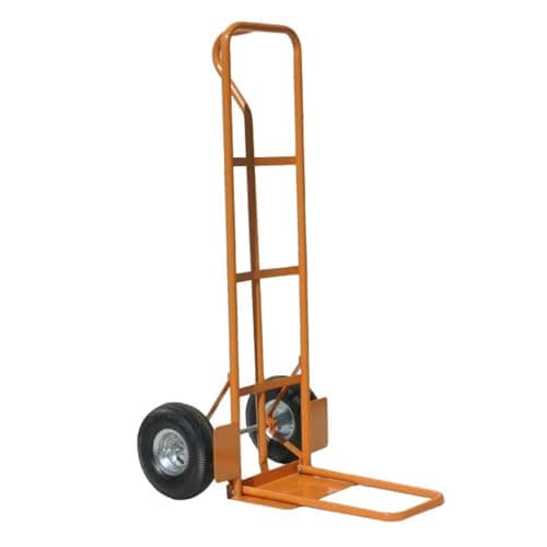 Image of Folding Toe High Back P Handle Truck with Pneumatic Wheels, 200kg Capacity | Sack Truck with Durable Steel Frame |Ideal Hand Truck for Rough Terrain and Bulk Loads