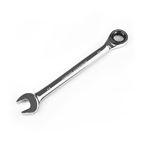 Image of EGOFINE 17mm Ratchet Spanner Metric, Industrial Grade Gear Wrench with 12-Point Design, 72-Tooth Ratchet, Chrome Vanadium Steel