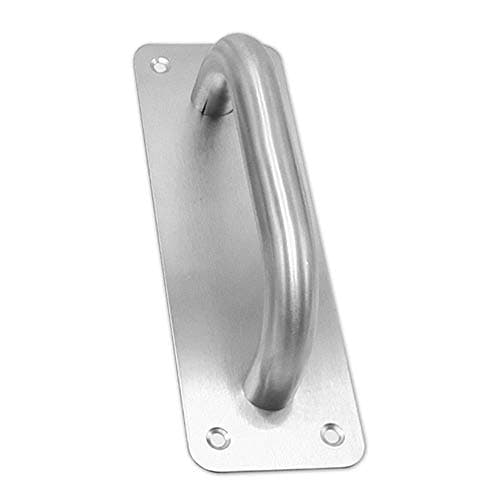 Image of MYiuNuo 1Piece Sliding Door Handle Heavy Duty Stainless Steel Pull/Push Handle with Back Plate for Gate, Toilet, Cabinet (200 x 65 mm)