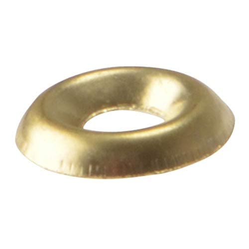 Image of Screw Cup Washers Solid Brass Polished No.10 Bag 200