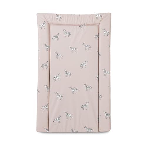 Image of Red Kite Changing Mat Zebby - Unisex Baby Changing Mat (74 x 48 x 3.5cm) with Animal Pattern Design and Raised Padded Edges (White/Grey Zebra Design)