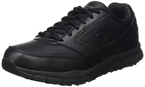 Image of Skechers Men's Nampa Casual Shoes, Black Synthetic/Pu, 9 UK