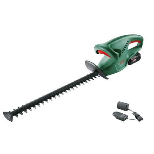 Image of Bosch Cordless Hedge Cutter EasyHedgeCut 18-45 (1 battery 2.0 Ah, 18 Volt system, blade length 45 cm, in carton packaging)
