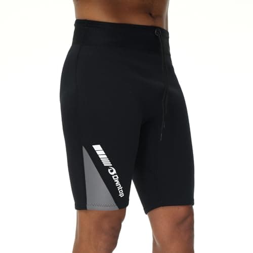 Image of Owntop Men's Wetsuit Pants - 2mm Neoprene Shorts, Keep Warm for Surfing, Snorkeling, Swimming & Diving, Men's Grey XL