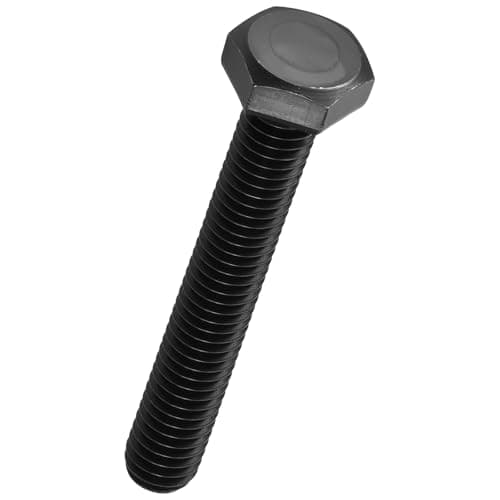 Image of Kozelo 12 Pcs Hex Head Screws Bolts - [M8-1.25x40] Carbon Steel Grade 10.9 Fully Threaded Hex Tap Metric Hexagon Head Machine Bolts Right Hand External Hex Drive, Black