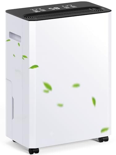 Image of 12L/Day Dehumidifiers for Home, Dehumidifier for Drying Clothes Against Damp/Condensation, Energy-Saving Compressor, 24Hr Timer Quiet Dehumidifier for Bedrroom with Drainage Hose（12L/Day)