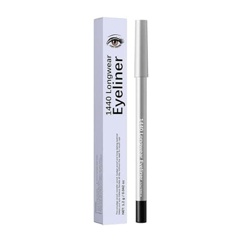 Image of Longwear Eyeliner, Waterproof Smudge‑Proof Pencil with Smooth Glide, High Intensity Pigment Eye Pencil in 12 Matte, Metallic & Shimmer Shades, Long Lasting Transfer‑Resistant, 1.2g (12)