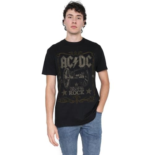 Image of ACDC Rock Label Unisex T Shirt, Black, XX-Large