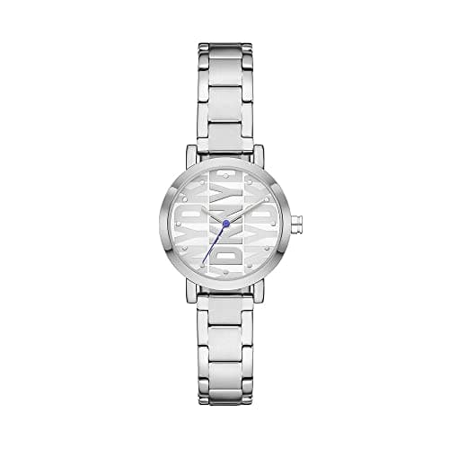 Image of DKNY Watch for Women Soho, Quartz Three Hand movement, 28MM Silver Alloy case with a Stainless Steel strap, NY6646