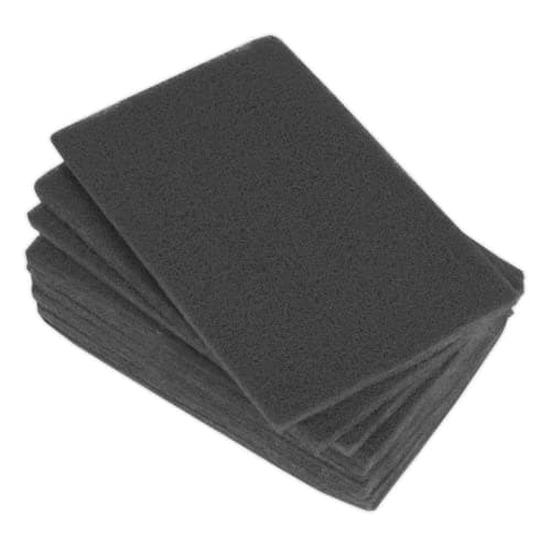Image of Sealey HP1523UF Abrasive Finishing Pad 150 x 230mm Ultra Fine Pack of 10 , Black