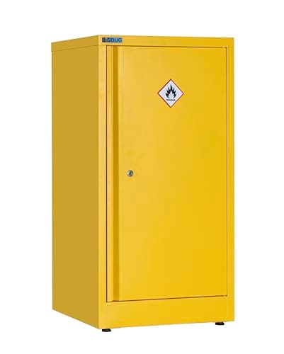 Image of BiGDUG Hazardous Substance Storage Cabinet - Metal COSHH Cupboard, HSE Safety Cabinet - 1 Shelf 900h x 460w x 460d mm