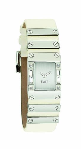 Image of D&G DW0348 Ladies Kilt White Strap Watch