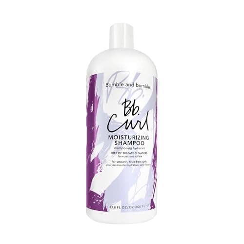 Image of Bumble and bumble. Curl Moisturizing Shampoo | For Moisturized Curls | Frizz Control + Color Safe | Coily, Curly, Wavy | With Jojaba, Avocado + Coconut Oil | Standard Size, 1000 ml