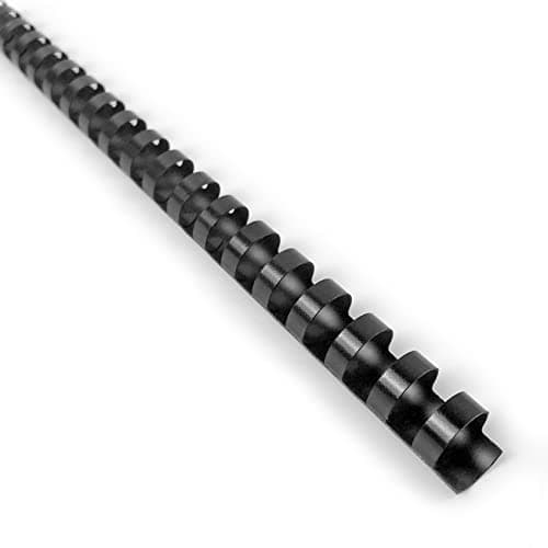Image of FOSHISY Plastic Binding Combs 21 Ring A4 16mm Comb Binding Spines,125 Sheet Capacity,Pack of 100,Black