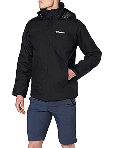 Image of Berghaus Men's Alpha 2.0 Gemni 3in1 Waterproof Jacket | Removable Fleece | Lightweight 3 In 1 Jacket, Black/Black, 3XL