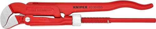 Image of KNIPEX Pipe Wrench S-Type Red Powder-Coated 245 mm, 83 30 005