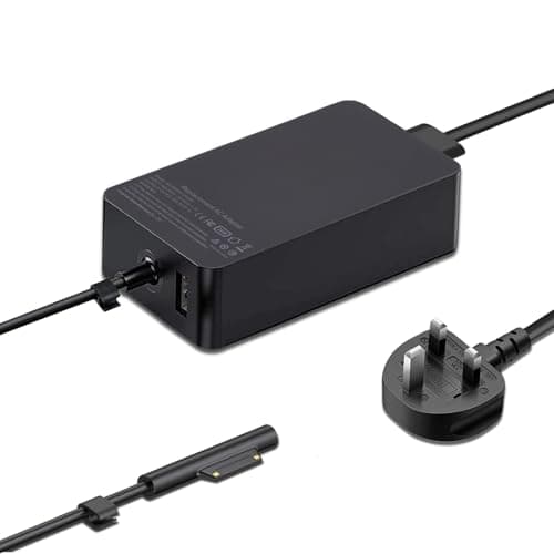 Image of 44W Adapter Power Supply Compatible With Microsoft Surface Pro 3 4 5 6 7 X Laptop Go 1/2, Book 1/2, Laptop 1/2/3,with 5V/1A USB Port