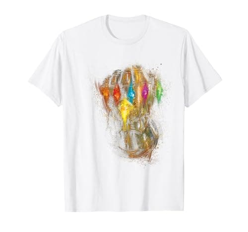 Image of Avengers Endgame Infinity Gauntlet Warlord Splatter T-Shirt