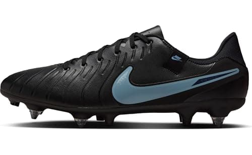 Image of Nike Men's Legend 10 Academy Sg-Pro Ac Football Shoe, Black/Black, 9