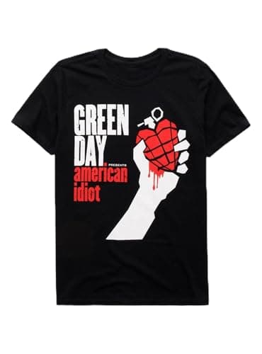 Image of Green Day Men's American Idiot Short Sleeve T-Shirt, Black, Large