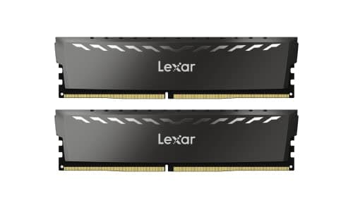 Image of Lexar THOR DDR4 RAM 16GB Kit (2x8GB) 3200 MHz, DRAM 288-Pin UDIMM Desktop Memory, XMP 2.0 High Performance Computer Memory, CL16-18-18-38, 1.35V (LD4BU008G-R3200GDXG)