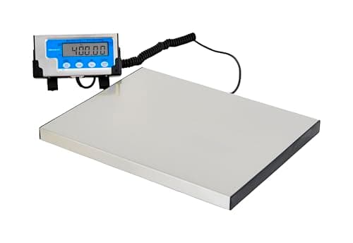 Image of Brecknell WS60 Dual Range Portable Bench Platform Scales 10g Accuracy up to 30kg and 20g 30kg-60kg (150lb x 1oz) Premium Professional Commercial Scales Mains or Battery Powered