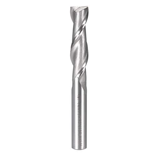 Image of sourcing map 14mm Cutting HSS-AL Spiral Drill Bit Straight End Mill Cutter 2 Flute with 12mm Shank