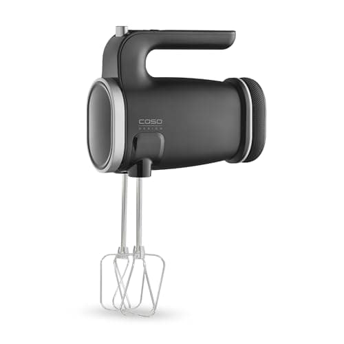 Image of CASO Design Click & Mix Cordless Hand Mixer, Ideal for Mixing, Kneading and Whipping, 8 Speed Levels, Dishwasher Safe Beaters and Dough Hooks, Interchangeable Battery
