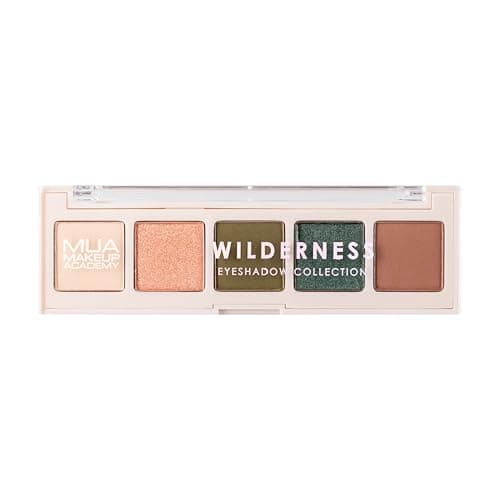 Image of MUA Makeup Academy 5-Shade Eye Shadow Palette, Wilderness, Highly Pigmented Matte & Shimmer Blend, Vegan and Cruelty Free