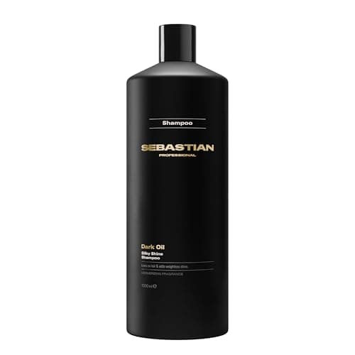 Image of Sebastian Professional Dark Oil Silky Shine Shampoo - Revitalising Hair Shampoo - Shine for Dry & Frizzy Hair (1000ml)
