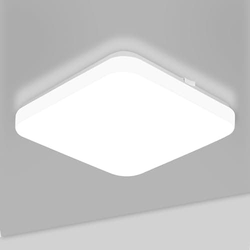 Image of Lepro Ceiling Lights 24W, 2400lm Super Bright Square LED Ceiling Light, Daylight White 5000K, IP44 Waterproof Bathroom Light, for Office, Living Room, Bedroom, Kitchen, Hallway, Porch
