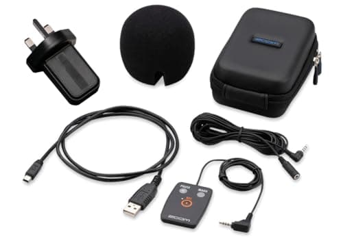 Image of ZOOM SPH-2n Accessory Kit for H2n Handy Recorder – Case, Windscreen, Power Adapter, Remote Control - Ideal for interviews, podcasts, and field recording, UK-Version