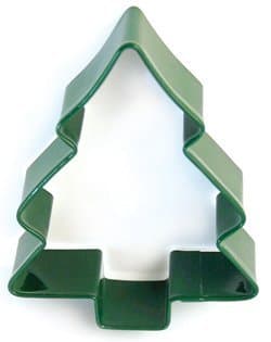 Image of Eddingtons Green Christmas Tree Cookie Cutter 9.5cm Tall
