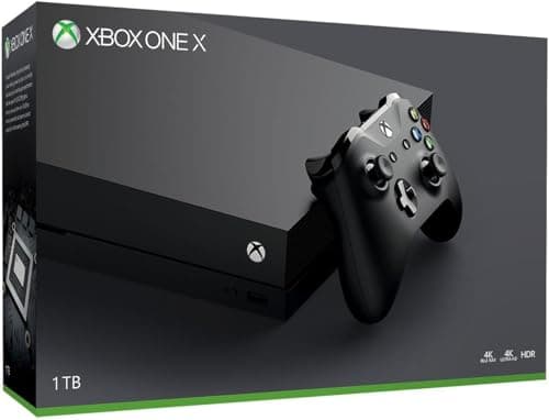 Image of Microsoft Xbox One X 1TB Console, Black, 18.5" x 12" x 5" (Refurbished) (Renewed)