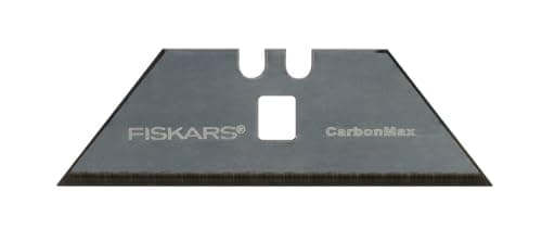 Image of Fiskars CarbonMax Utility Knife Blades, Replacement for Several Fiskars CarbonMax Utility Knives, Stainless Steel Blade, 5 Pack, 1027229