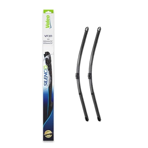 Image of VALEO Silencio Wiper - VF311 - Kit of High Performance, Superior Road Visibility, Easy Installation Original Flat Blades 530mm/530mm - Front - Set of 2 Wiper Blades - 574347