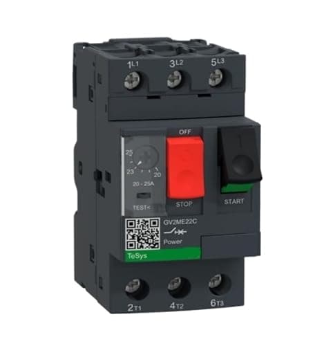 Image of TYEXCZARF GV2M22 GV2ME22 GV2-ME22 GV2ME22C GV2-ME22C Motor circuit breaker, GV2, 3P, 20-25 A