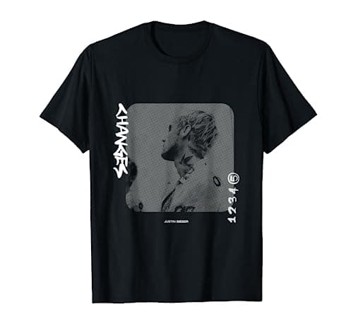 Image of Justin Bieber Official Changes Album Black T-Shirt