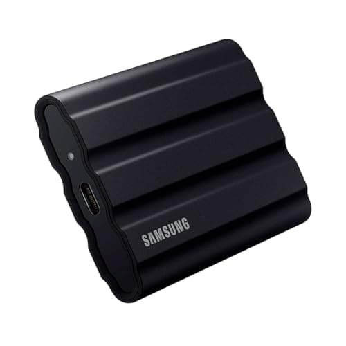Image of Samsung T7 Shield Portable SSD 2 TB - USB 3.2 Gen.2 External SSD Black (MU-PE2T0S/EU)