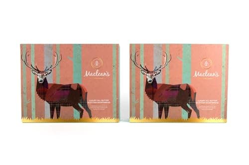 Image of Maclean's Highland Bakery - All Butter Scottish Shortbread Selection, 2 Packs x 400g (800g) - Assortment of All Butter, Plain, Chocolate Chip & Salted Caramel Shortbread Rounds & Fingers