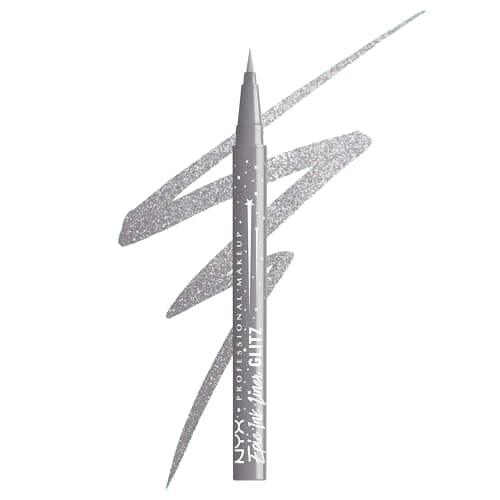 Image of NYX Professional Makeup Epic Ink Jeans Glitz Liquid Eyeliner, Long-Lasting Waterproof Eyeliner With Glitter, Easy to Use, 1 Swipe Glitter Liner, Shade: Flashy Flare