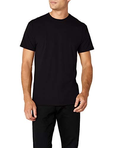 Image of Fruit of the Loom Men's Super Premium Short Sleeve T-Shirt, Black, Medium